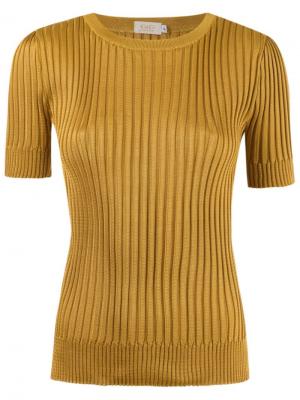 Ribbed knit blouse Gig. Цвет: жёлтый и оранжевый