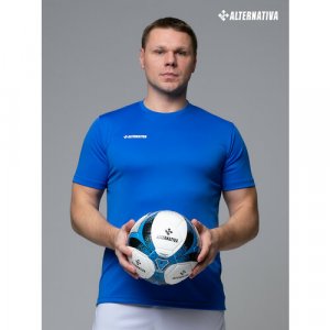Футболка , размер 116, голубой, синий Alternativa. Цвет: голубой/синий