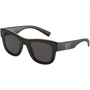 Солнцезащитные очки DG 6140 2525/8G 50 Dolce&Gabbana. Цвет: черный