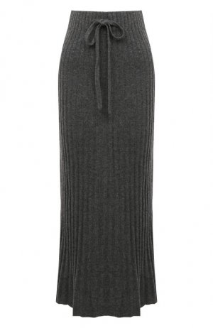 Кашемировая юбка Addicted. Цвет: серый