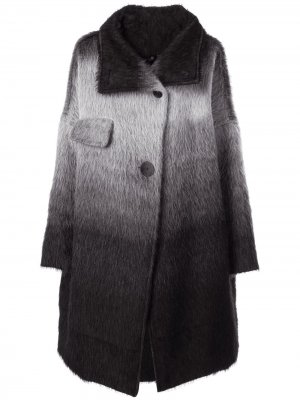 Однобортное пальто Magnitude с эффектом градиента Taylor. Цвет: серый