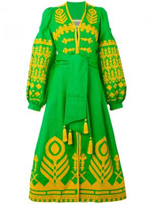 Платье Cupidon Arrows Yuliya Magdych. Цвет: зеленый