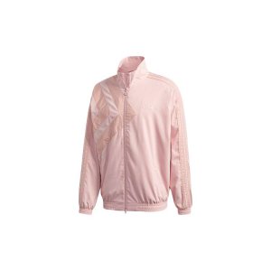 Originals Trefoil Logo Print Track Jacket Men Tops Pink GL6158 Adidas