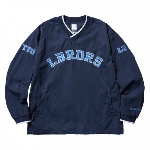 Нейлоновый пуловер темно-синего цвета Liberaiders
