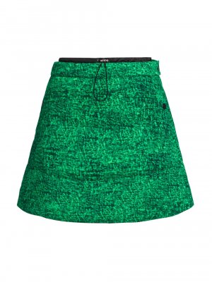 1 Moncler JW Anderson Утепленная мини-юбка на шнурке , зеленый Genius