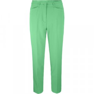 Брюки чинос  летние, повседневный стиль, карманы, стрейч, размер 38, зеленый BIANCA. Цвет: зеленый
