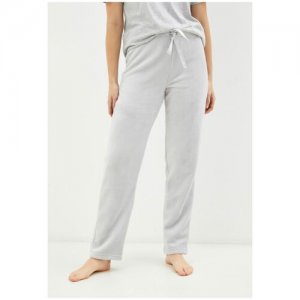 Серые домашние брюки , цвет светло-серый, размер 46 Deseo. Цвет: серый