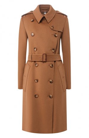 Кашемировое пальто Kensington Burberry. Цвет: коричневый