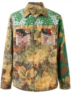 Куртка-рубашка с принтом Pierre-Louis Mascia. Цвет: разноцветный