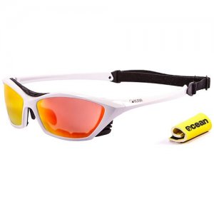 Солнцезащитные очки  Lake Garda White / Revo Orange Polarized lenses, белый OCEAN. Цвет: белый