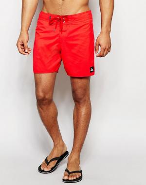 Пляжные шорты длиной 16 Everyday Quiksilver. Цвет: красный