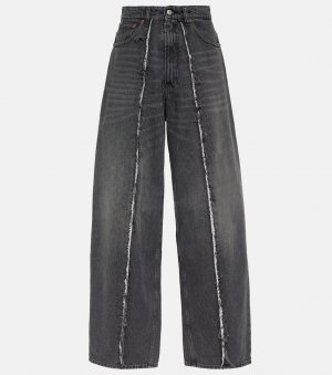 Потертые джинсы широкого кроя Mm6 Maison Margiela, серый Margiela