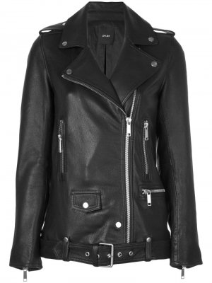 Байкерская куртка в мужском стиле Lth Jkt. Цвет: черный
