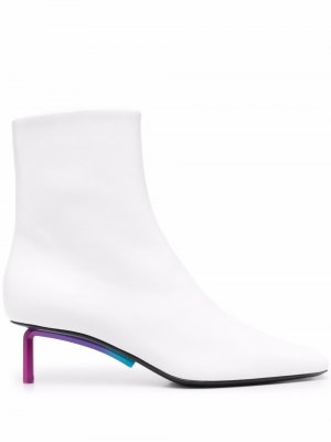 Allen square-toe ankle boots Off-White. Цвет: белый