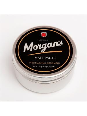 Матовая паста для укладки волос Morgans 100 мл MORGAN'S. Цвет: черный