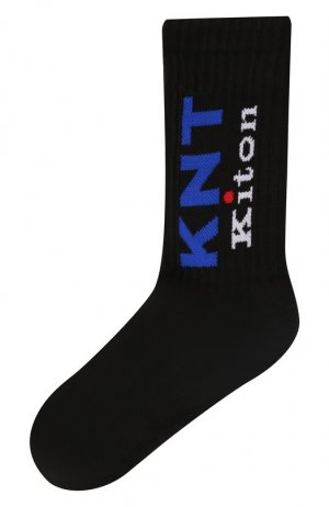 Хлопковые носки KNT. Цвет: чёрный
