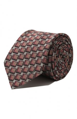 Шелковый галстук Prada. Цвет: бордовый