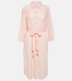 Хлопковое платье-рубашка cressida с поясом , розовый Melissa Odabash