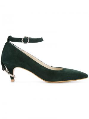Туфли с ремешком на щиколотке Nina Zarqua. Цвет: зелёный