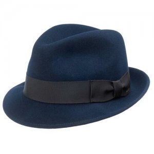 Шляпа , размер 61, синий Bailey. Цвет: синий