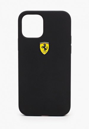 Чехол для iPhone Ferrari 12/12 Pro (6.1). Цвет: черный