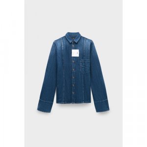 Куртка-рубашка , размер 44, голубой 3x1. Цвет: голубой