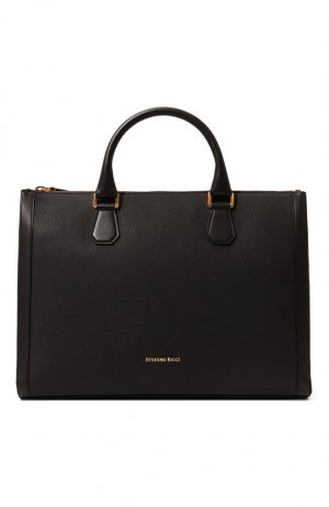 Кожаная сумка для ноутбука Stefano Ricci. Цвет: коричневый