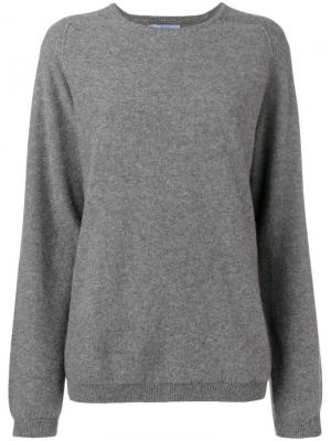 Трикотажный свитер Oyuna. Цвет: серый