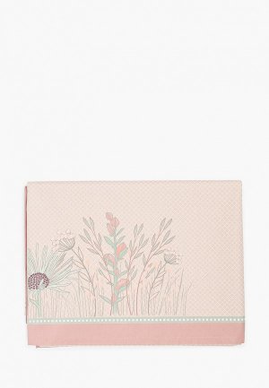 Скатерть Demodecor Watercolor flowers-7, 130х190 см. Цвет: бежевый