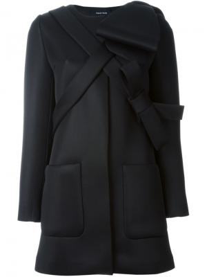 Пальто с аппликацией scuba Simone Rocha. Цвет: чёрный