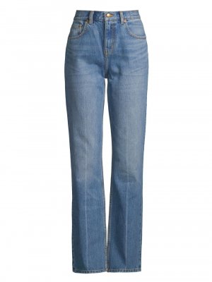 Узкие прямые джинсы с высокой посадкой Tory Burch