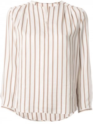 Полосатая блузка с длинными рукавами Tomorrowland. Цвет: белый