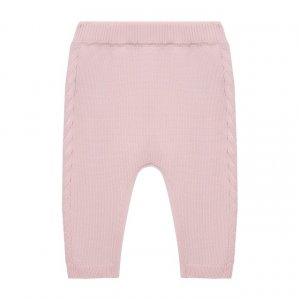 Хлопковые брюки Fendi. Цвет: розовый
