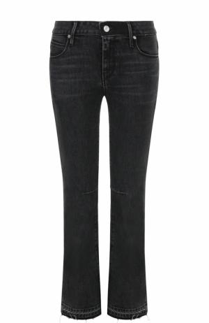 Укороченные расклешенные джинсы с потертостями RTA. Цвет: светло-серый
