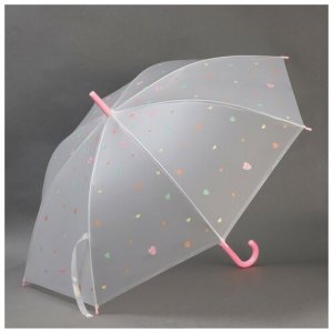Зонт-трость, розовый, мультиколор Queen Fair. Цвет: мультиколор