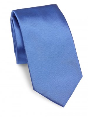 Однотонный шелковый галстук , синий Ralph Lauren Purple Label