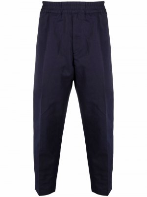 Зауженные брюки со складками Briglia 1949. Цвет: синий