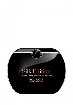 Пудра Bourjois Компактная Silk Edition Тон 52 ваниль. Цвет: бежевый