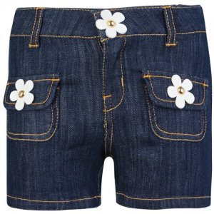 Шорты джинсовые с цветочками 126 см Little Marc Jacobs