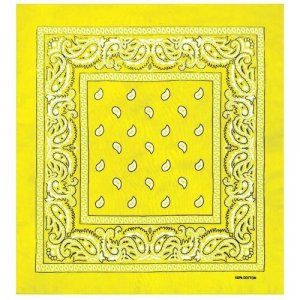 Бандана / Paisley Cotton 55х55 см жёлтый (One size) Classic. Цвет: желтый