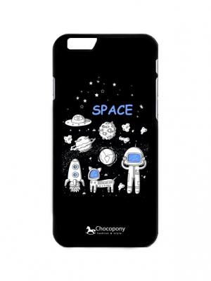 Чехол для iPhone 6/6s  Space Chocopony. Цвет: черный