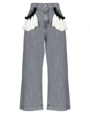 Джинсовые брюки AU JOUR LE. Цвет: серый