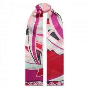 Шелковый шарф Emilio Pucci. Цвет: розовый