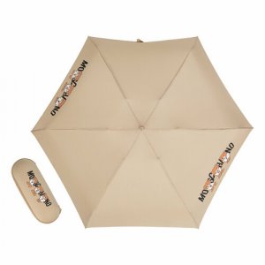 Мини-зонт , бежевый MOSCHINO. Цвет: бежевый