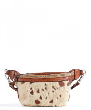 Поясная сумка мех, зернистая яловая кожа Campomaggi, коричневый CAMPOMAGGI