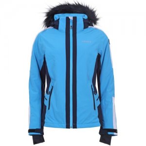 Куртка , размер 34, черный, голубой ICEPEAK. Цвет: черный/голубой