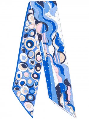 Платок Clipper с принтом Emilio Pucci. Цвет: синий