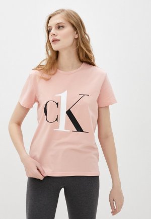 Футболка домашняя Calvin Klein Underwear CK ONE. Цвет: розовый