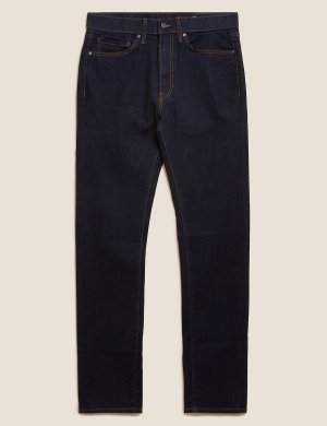 Зауженные джинсы Water Resistant, Marks&Spencer Marks & Spencer. Цвет: индиго