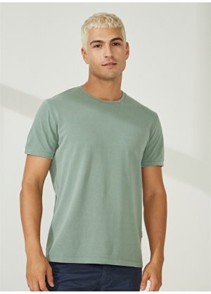 Зеленая мужская футболка с круглым вырезом AT.P.CO